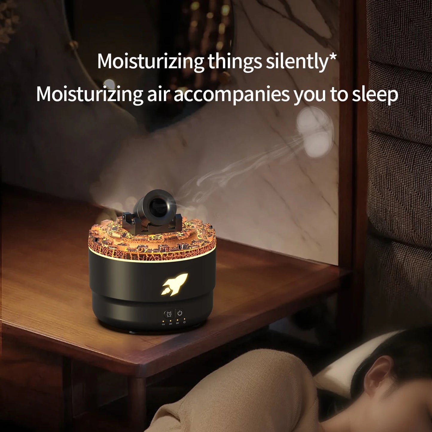 Creative Volcano Aroma Diffuser, Air Humidifier